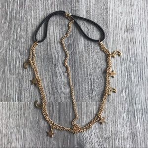 NWOT Icing Head Chain Gold Stars and Moons